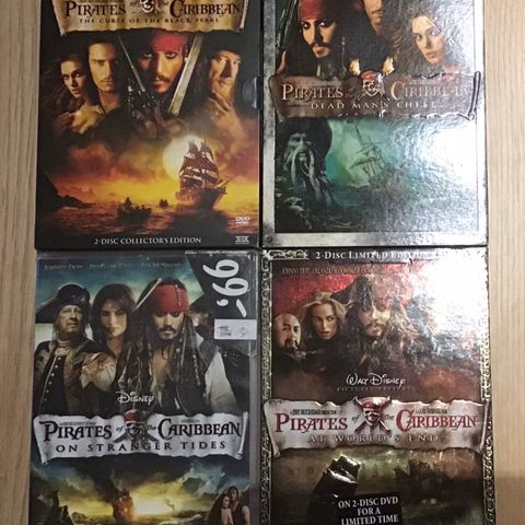 Pirates of the caribbean 1-4