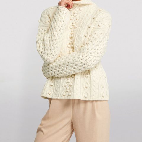 Theory wool cashmire cable-knit, M