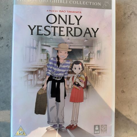 Only Yesterday - Isao Takahata ( DVD) Anime - 1991 - 200 kr inkl frakt