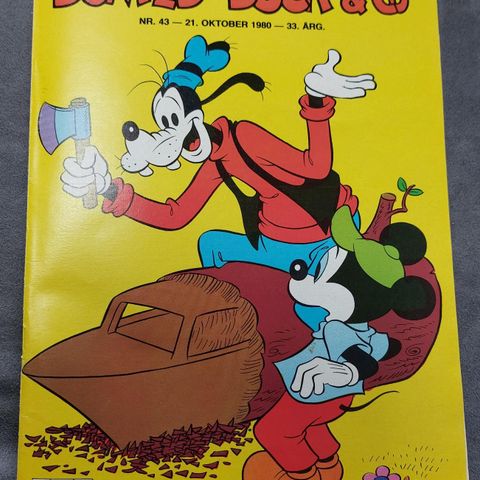 Donald Duck Nr 43 1980  (Dobbel omslag + bilag)