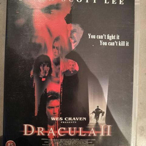 Wes Craven - Dracula 2 ( DVD) Jason Scott Lee - Norsk tekst - Horror
