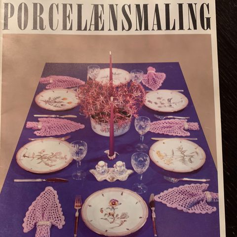 Porselens maling motivblader 1981-1985