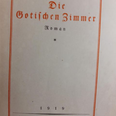 AUGUST STRINDBERG PÅ TYSK. GOTISK SKRIFT FRA 1919