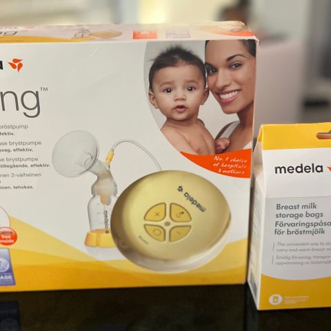 Medela Swing Elektrisk BrystpumpeNy!!!+Oppbevaringsposer for brystmelk