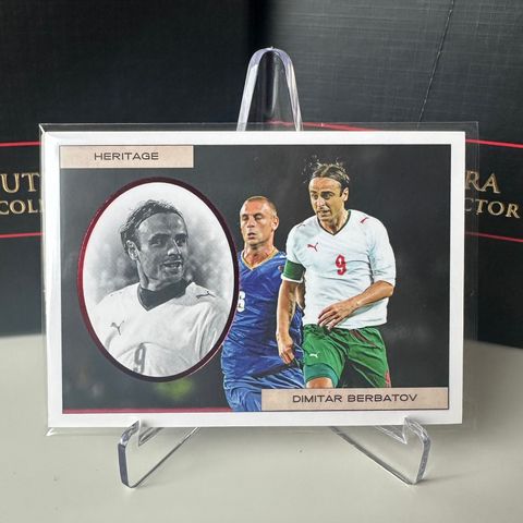 2023-24 Futera Unique Heritage /10 Dimitar Berbatov #HG103 Bulgaria Man Utd