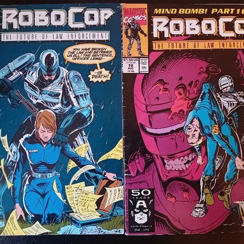 ROBOCOP #17 og #18 Marvel