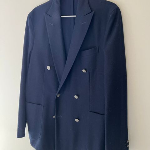 Boglioli Dover Dobbeltspent Blazer i Flanell - Str 52/L