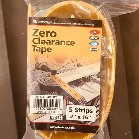 FastCap zero clearance tape til kappsag 4stk.