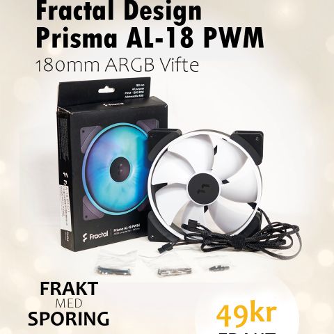 Fractal Design Prisma AL-18 | 180mm ARGB Fan (FD-FAN-PRI-AL18-PWM)