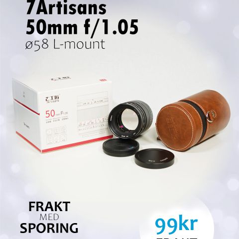 7Artisans 50mm f/1.05 ø58 L-mount