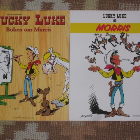 Lucky Luke bøkene tilleggsalbum 1-2 komplett, meget pene