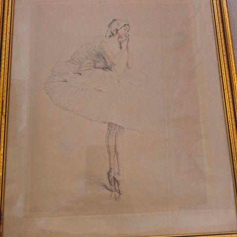 Otto Goetze ballerina tegning.