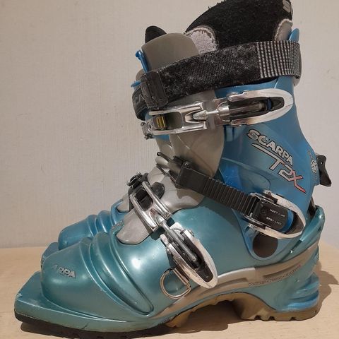 Scarpa T2X Telemark støvler str. 38,5 (Mondo 24,5, utv. lgd. 300 mm.)