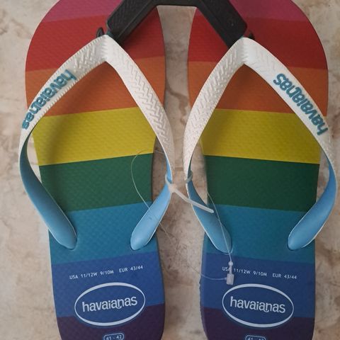 Havaianas pride sandaler. Flip flop fra Brasil 41/42