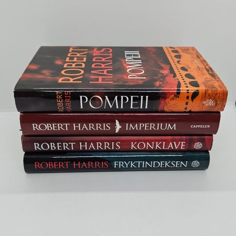 4 stk Robert Harris hardcover bøker