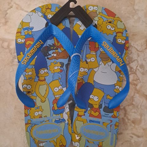 Havaianas Simpsons. Flip flop fra Brasil 39/40 sandaler