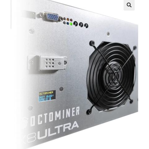 Ny Uåpnet Octominer x8Ultra Plus 3000W Mining Rig