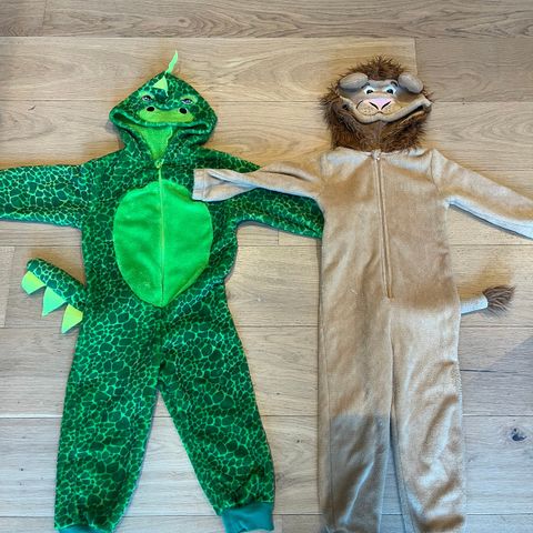 Karnevalsdrakt Løve og dinosaur