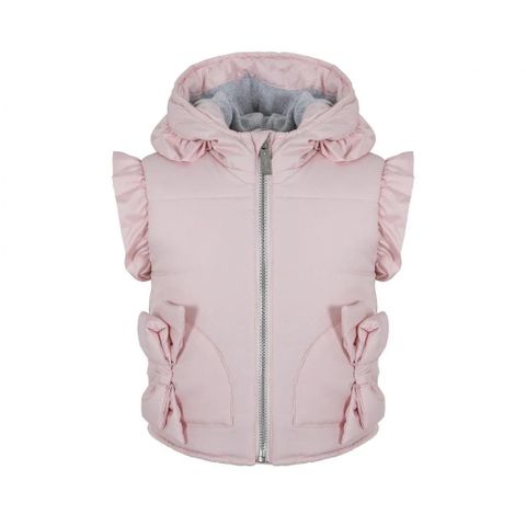 Lapin lys rosa bobblevest med fine detaljer 86/92