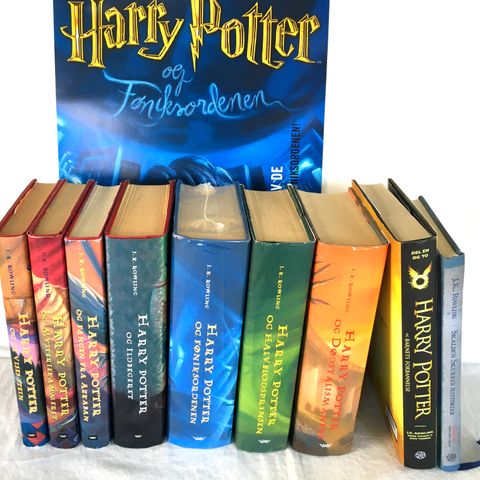 HARRY POTTER - komplett (9 stk.) - innbundet