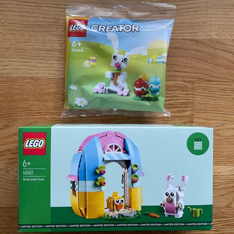 Ny/uåpnet LEGO 40682, 30668 - Hus med vårlig hage og påskehare - Limited Edition