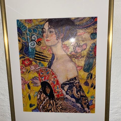 Gustav Klimt bilde i størrelsen 50 x 70 cm med ramme