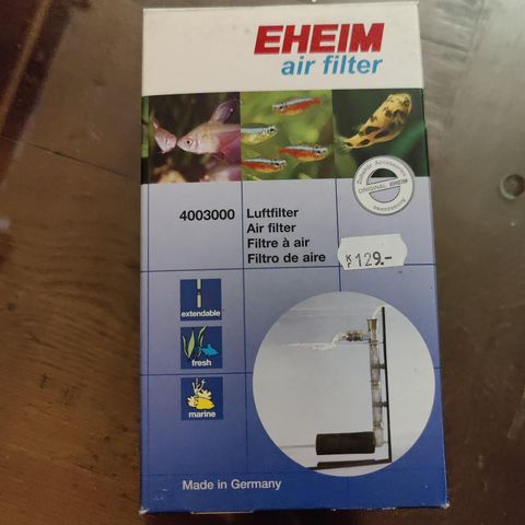 Eheim luftfilter system (ubrukt)