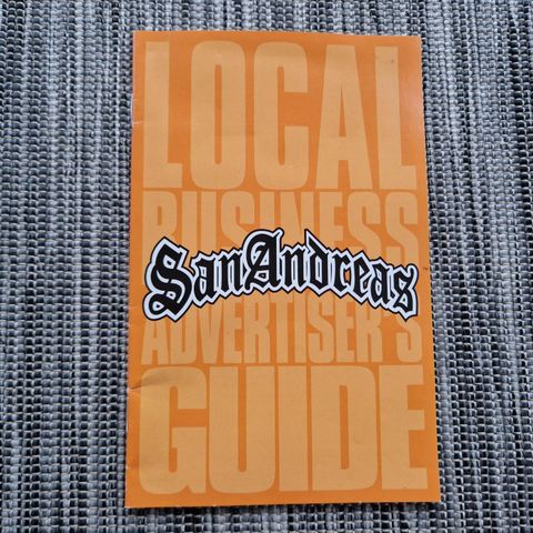 GTA San Andreas PS2 manual