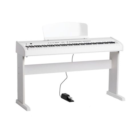 Digitalpiano fra Orla Stage Studio med stativ i hvit