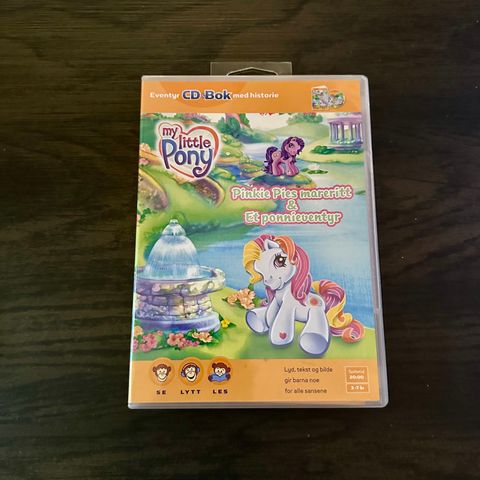 My Little Pony - Pinkie Pies mareritt + Et Ponnieventyr CD + Bok (Som ny)