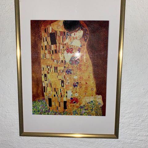 Gustav Klimt bilde m/ramme i størrelse 50 x 70 cm