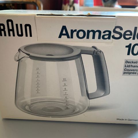 BRAUN AromaSelect KFK 10FL glasskanne til kaffetrakter