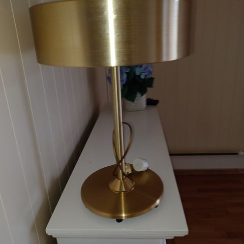 Messing stor bordlampe