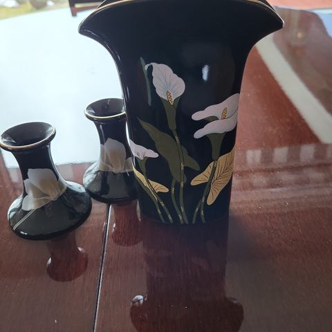 Yamaji vase og lysestaker (japan)