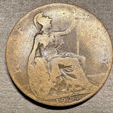 Half Penny, Engaln 1924 (3073 AN)
