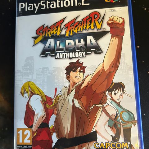 Pent eksemplar av Street Fighter Alpha Anthology til PlayStation 2 selges!!
