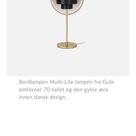 GUBI bordlampe