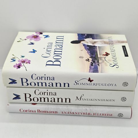 3 stk Corina Bomann hardcover bøker