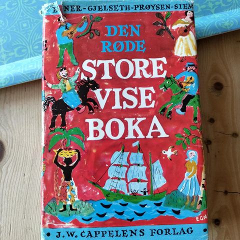 Den røde store viseboka 6.oppl 1973 // Egner, Gjelseth, Prøysen og Siem