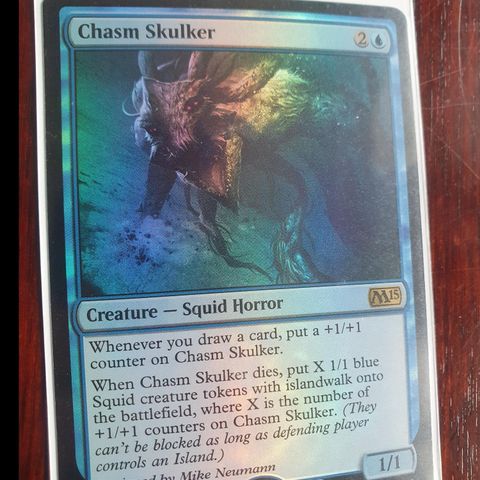 Magic the gathering kort. Chasm Skulker FOIL