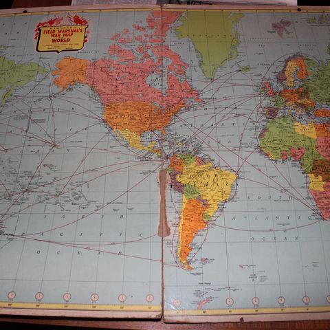 Hammond's Field Marshal's War Map of the World