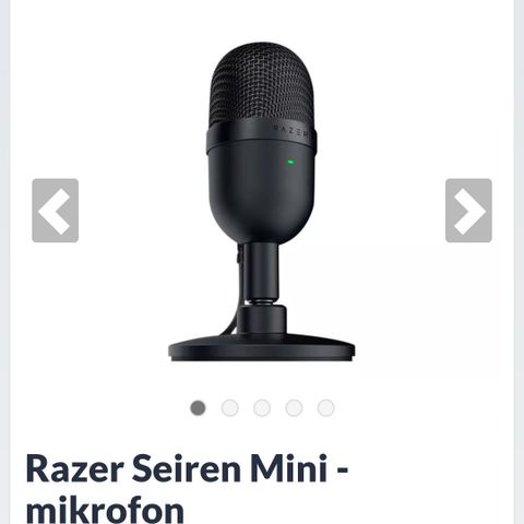  

Razer Seiren Mini gamingmikrofon (sort)

 

 