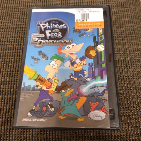 Phineas and Ferb Across The 2nd Dimension Nintendo Wii