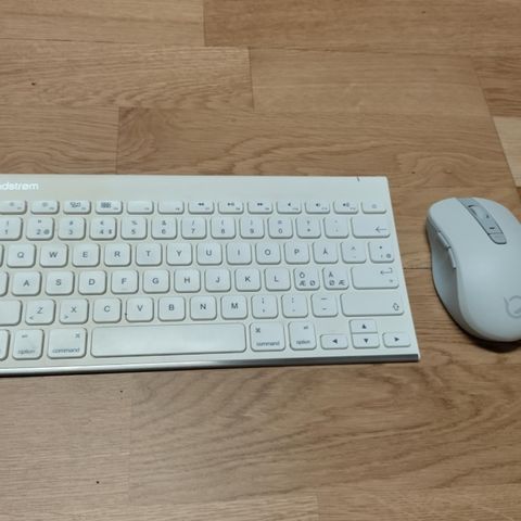 Sandstrøm Bluetooth-tastatur (hvit)

+Lenovo mus MS-358 bluetooth