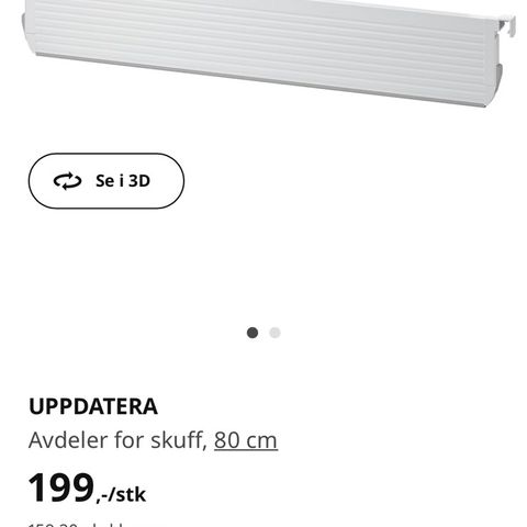 Ikea  Avdeler for skuff 40 cm og 80 cm