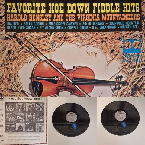 HAROLD HENSLEY & THE VIRGINIA MOUNTAINEERS "FAVOURITE HOE DOWN FIDDLE HITS"