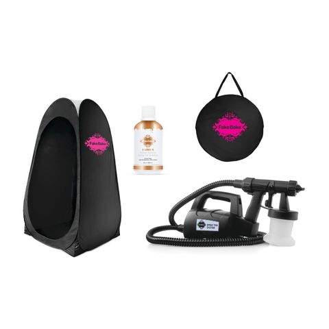 Spray tan system profesjonel skjønnhetsstudio & gratis utstyr + kosmetikk