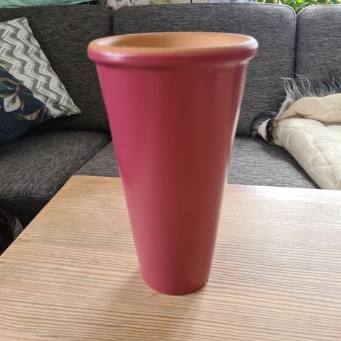 Vintage Egernsund Grønland vase i keramikk