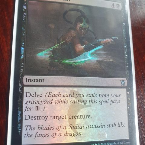 Magic the gathering kort. Murderous Cut FOIL