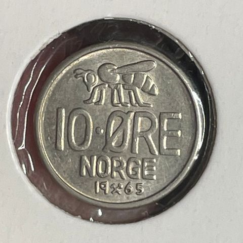 10 øre 1965 usirkulert